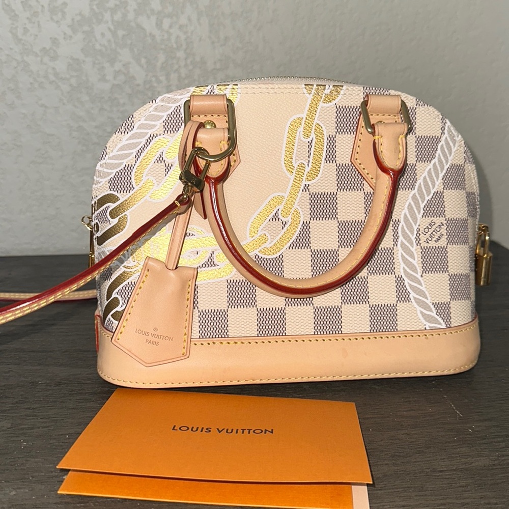 Authentic Louis Vuitton Alma Damier Azur bag